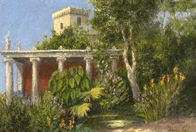Ridolfo Schadow Garten in Alexandria Spain oil painting art